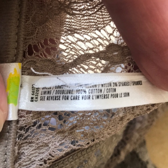 Free People strapless bandeau with lace trim - Picture 8 of 9